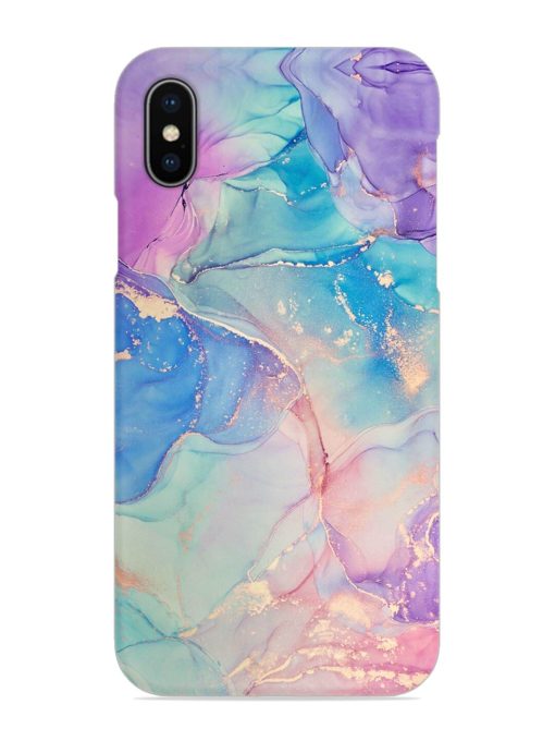 Alcohol Ink Colors Snap Case for Apple Iphone X