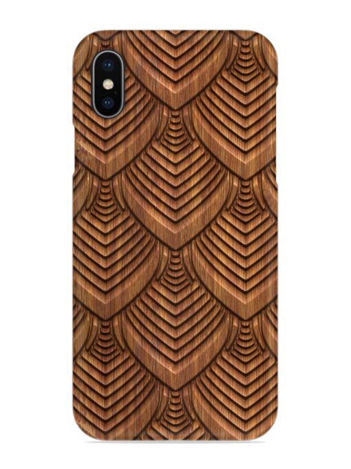 Carved Pattern On Snap Case for Apple Iphone X