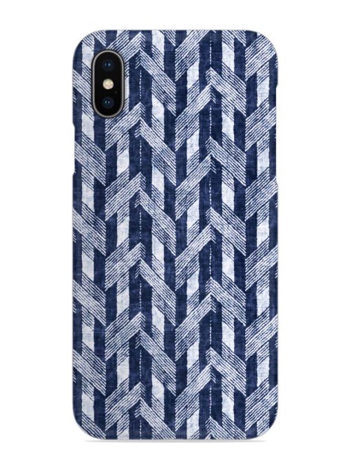 Abstract Herringbone Motif Snap Case for Apple Iphone X