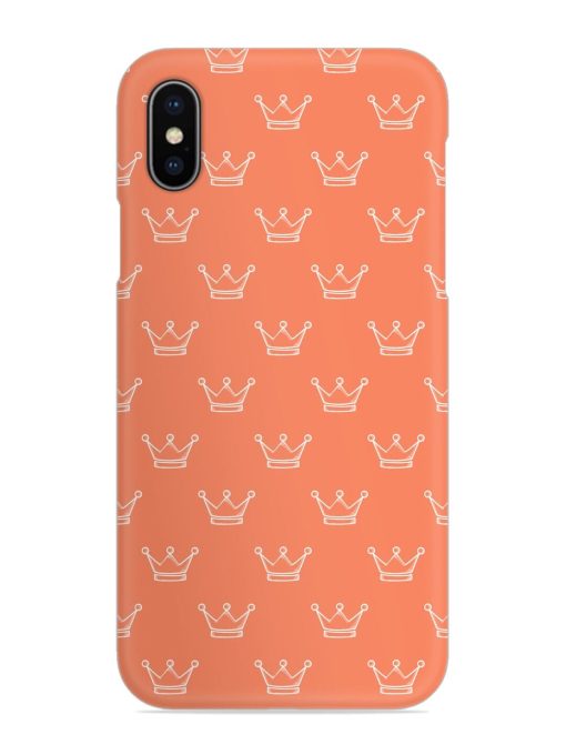 Hand Drawn Crown Snap Case for Apple Iphone X