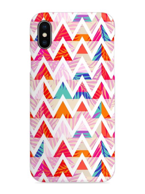 Abstract Triangle Background Snap Case for Apple Iphone X Zapvi