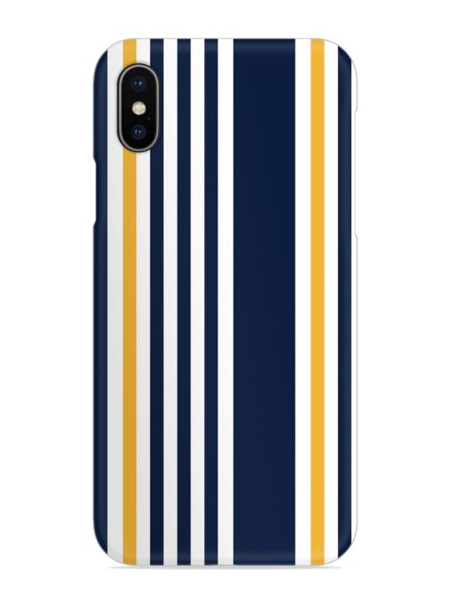 Seamless Stripe Pattern Snap Case for Apple Iphone X