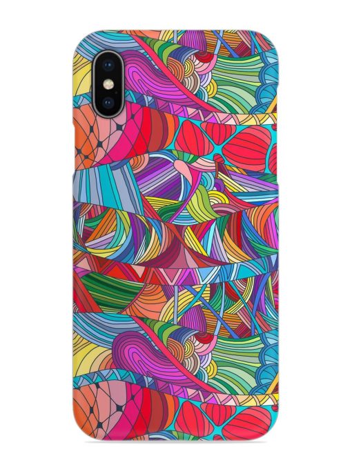 Seamless Patterns Hand Drawn Snap Case for Apple Iphone X Zapvi