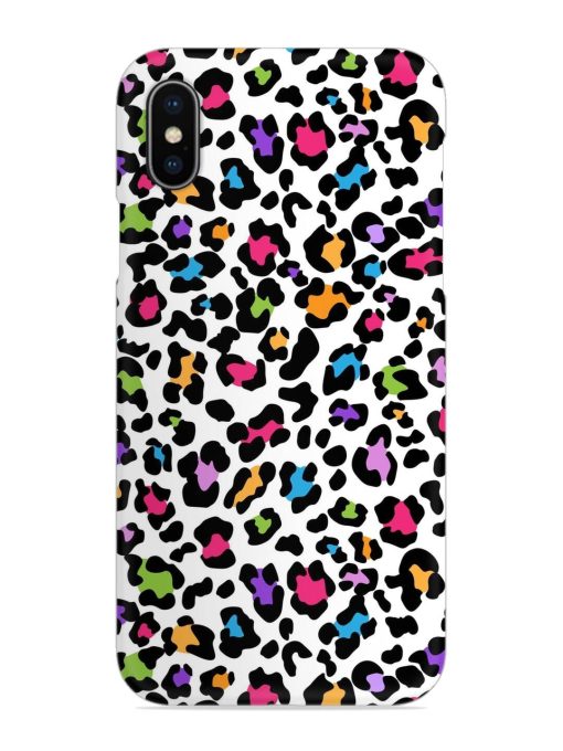 Seamless Leopard Pattern Snap Case for Apple Iphone X