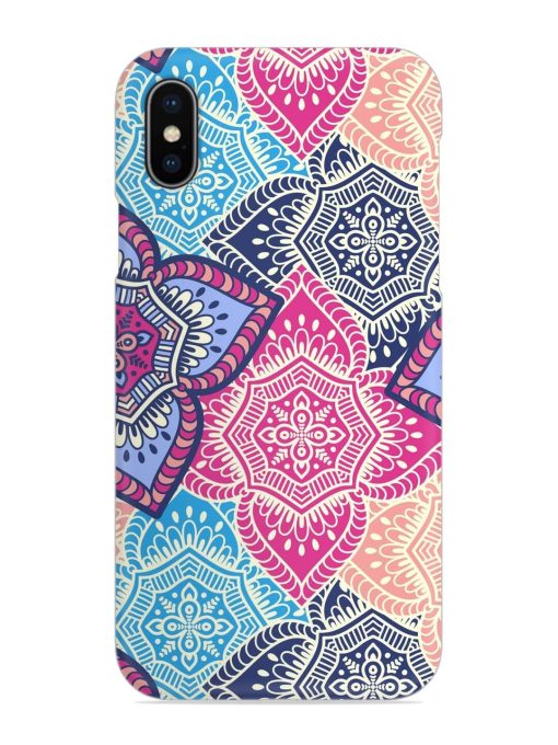 Ethnic Floral Seamless Snap Case for Apple Iphone X