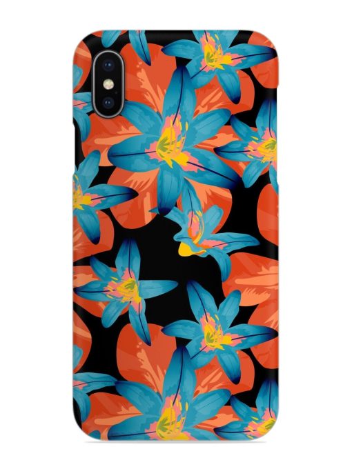 Philippine Flowers Seamless Snap Case for Apple Iphone X