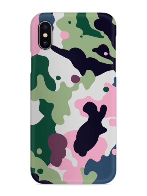 Seamless Funky Camouflage Snap Case for Apple Iphone X