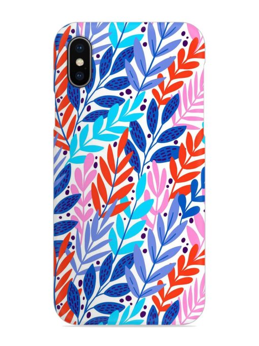 Bright Floral Tropical Snap Case for Apple Iphone X Zapvi