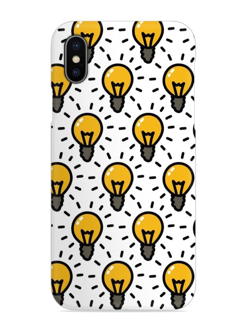 Light Bulb Seamless Snap Case for Apple Iphone X