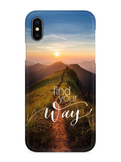 Find Your Way Snap Case for Apple Iphone X Zapvi