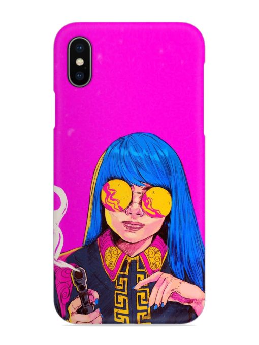 Aesthetic Anime Girl Snap Case for Apple Iphone X