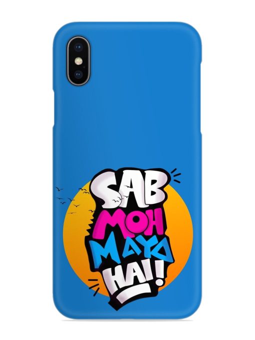 Sab Moh Moya Snap Case for Apple Iphone X