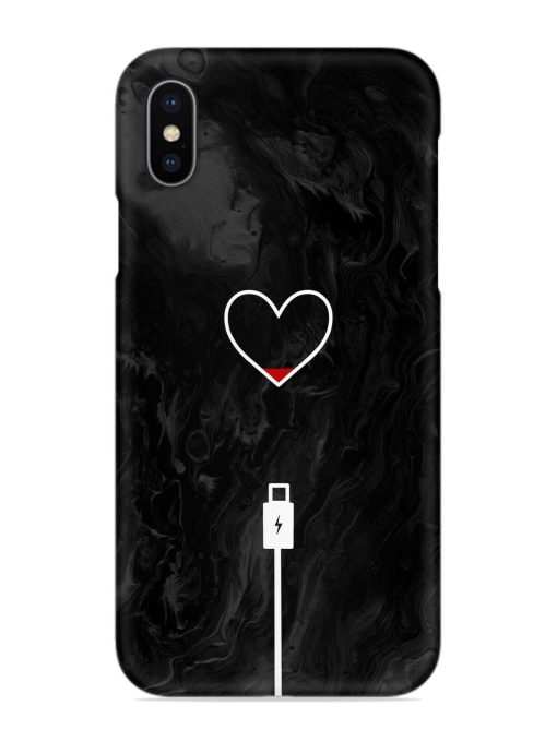 Heart Charging Vector Snap Case for Apple Iphone X Zapvi