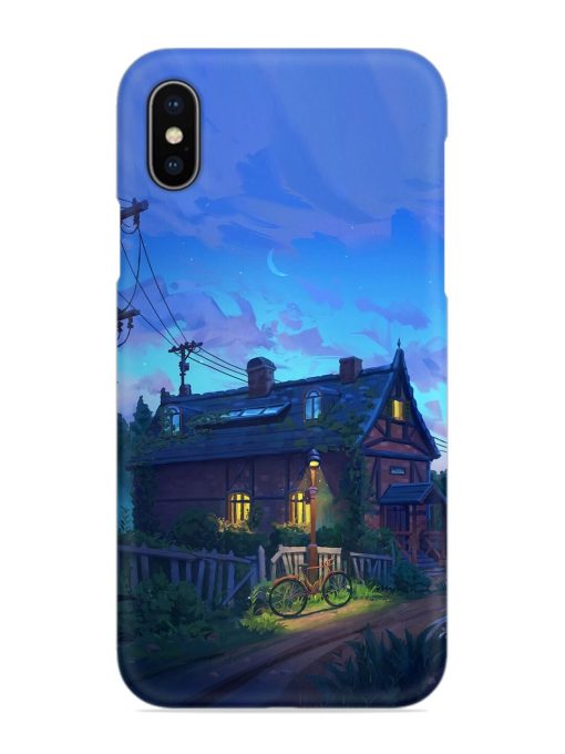 Beautiful Village House Snap Case for Apple Iphone X