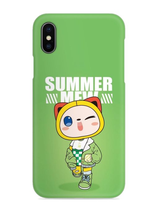 Summer Mew Snap Case for Apple Iphone X