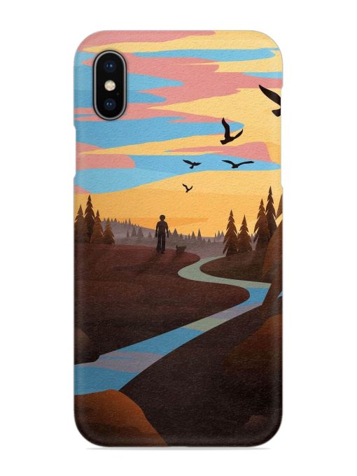 Natural Landscape Art Snap Case for Apple Iphone X