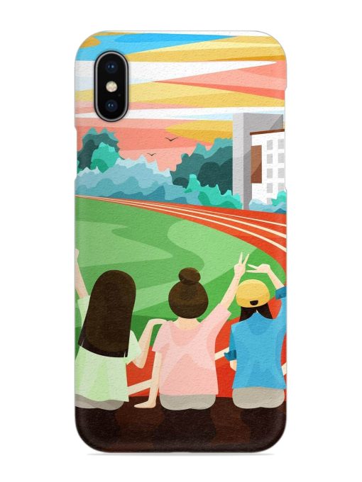 School Playground Snap Case for Apple Iphone X