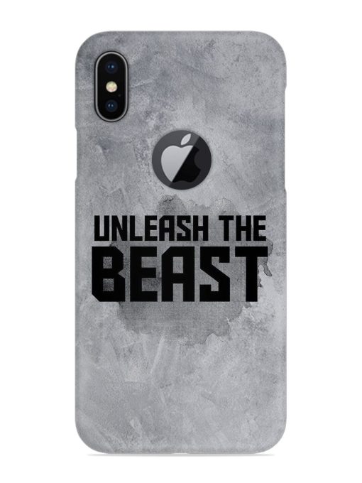 Unleash The Beast Snap Case for Apple Iphone X (Logo Cut) Zapvi