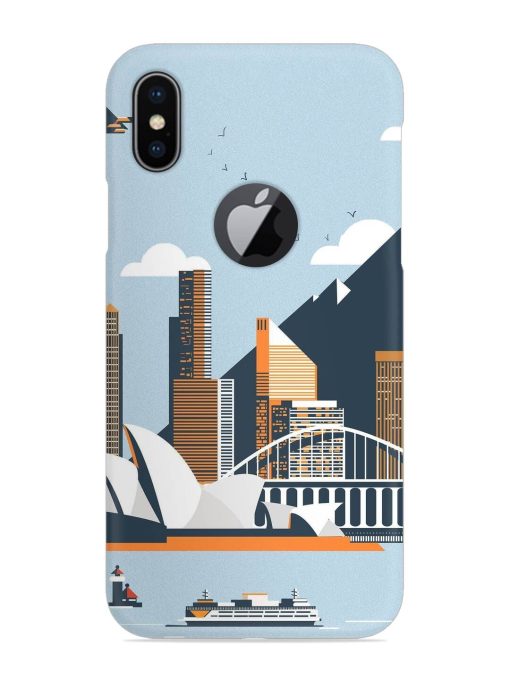 Sydney Opera Landscape Snap Case for Apple Iphone X (Logo Cut) Zapvi