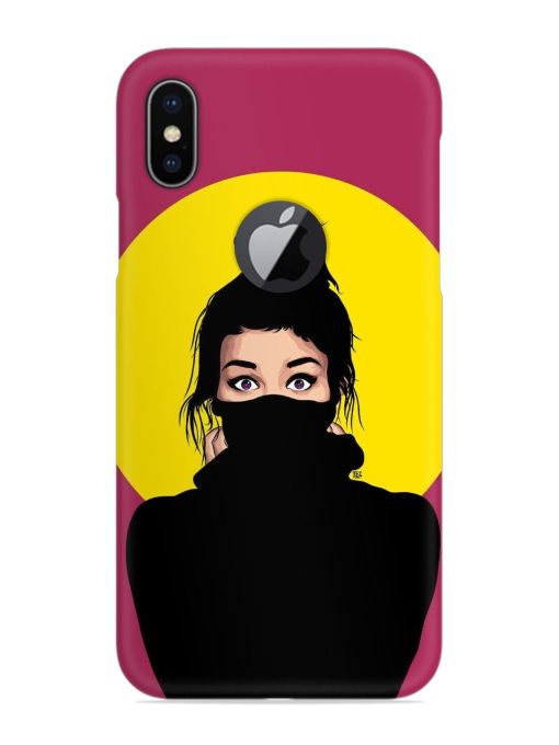 Girly Vector Snap Case for Apple Iphone X (Logo Cut) Zapvi