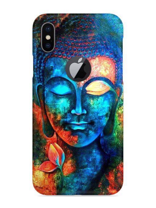 Buddha Painting Snap Case for Apple Iphone X (Logo Cut)