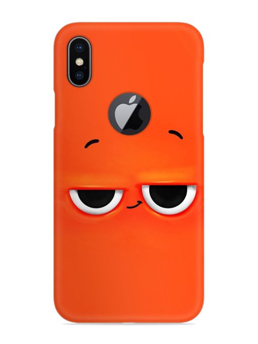 Smiley Face Snap Case for Apple Iphone X (Logo Cut)