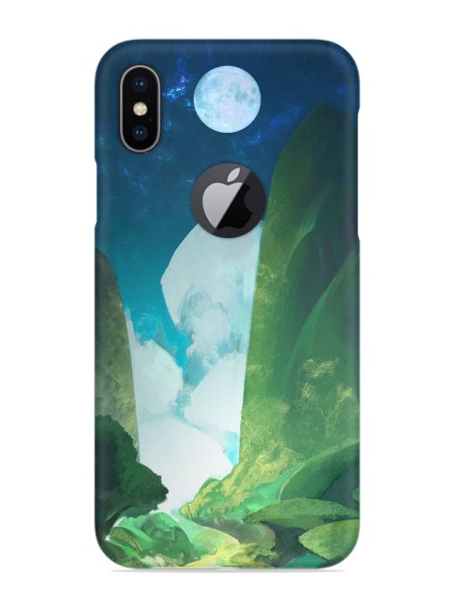 Abstract Art Of Nature Snap Case for Apple Iphone X (Logo Cut)