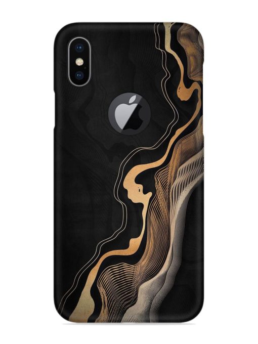 Abstract Art Snap Case for Apple Iphone X (Logo Cut)