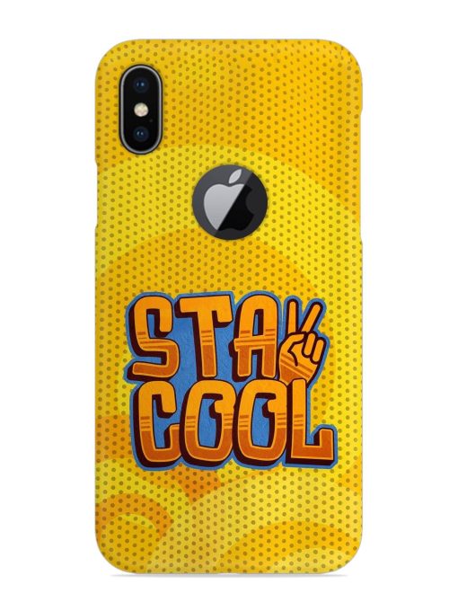 Stay Cool Snap Case for Apple Iphone X (Logo Cut) Zapvi