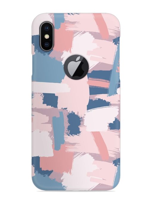 Vector Seamless Grunge Snap Case for Apple Iphone X (Logo Cut) Zapvi