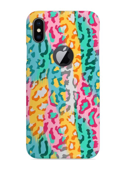 Seamless Vector Colorful Snap Case for Apple Iphone X (Logo Cut) Zapvi