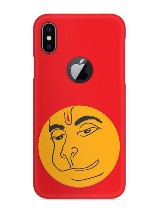 Lord Hanuman Vector Snap Case for Apple Iphone X (Logo Cut)