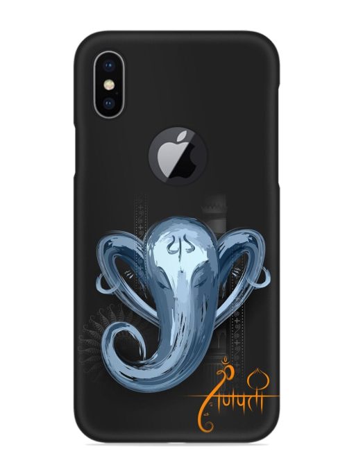 Illustration Lord Ganpati Snap Case for Apple Iphone X (Logo Cut)