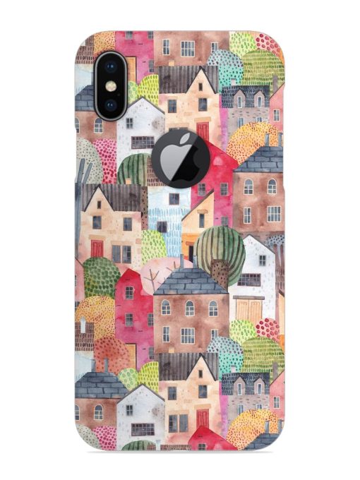 Abstract Seamless Pattern Snap Case for Apple Iphone X (Logo Cut) Zapvi