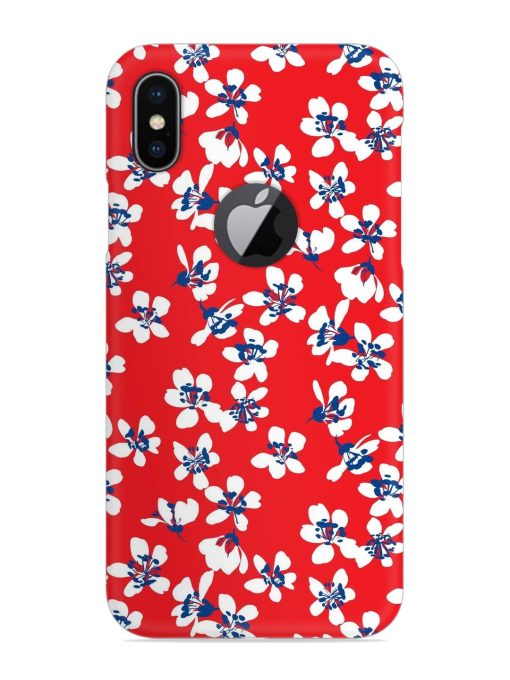 Hand Drawn Abstract Snap Case for Apple Iphone X (Logo Cut) Zapvi