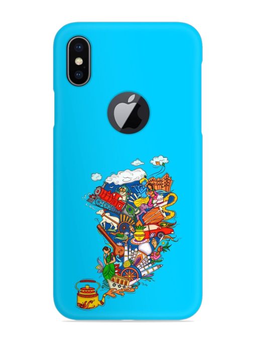 Vector Design Indian Snap Case for Apple Iphone X (Logo Cut)