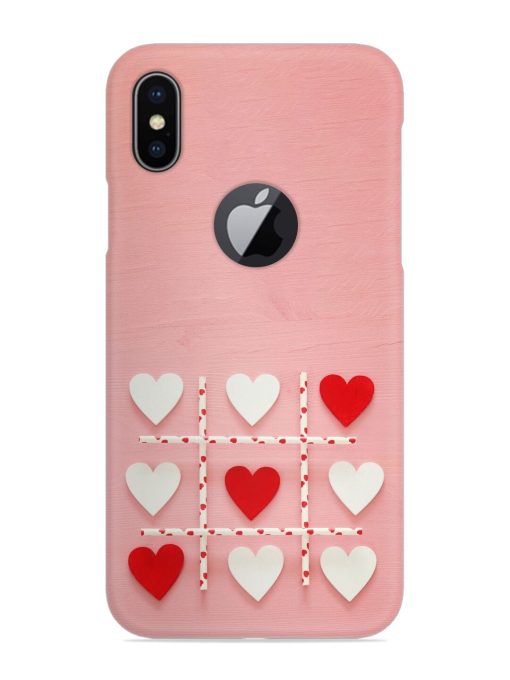 Valentines Day Concept Snap Case for Apple Iphone X (Logo Cut) Zapvi