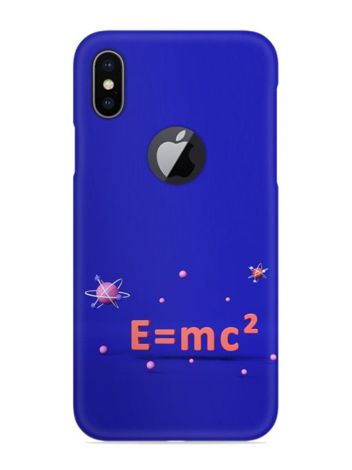 Formula Relativity Equation Snap Case for Apple Iphone X (Logo Cut) Zapvi