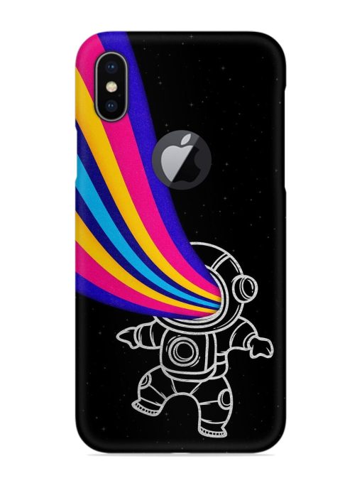 Astronaut Snap Case for Apple Iphone X (Logo Cut)