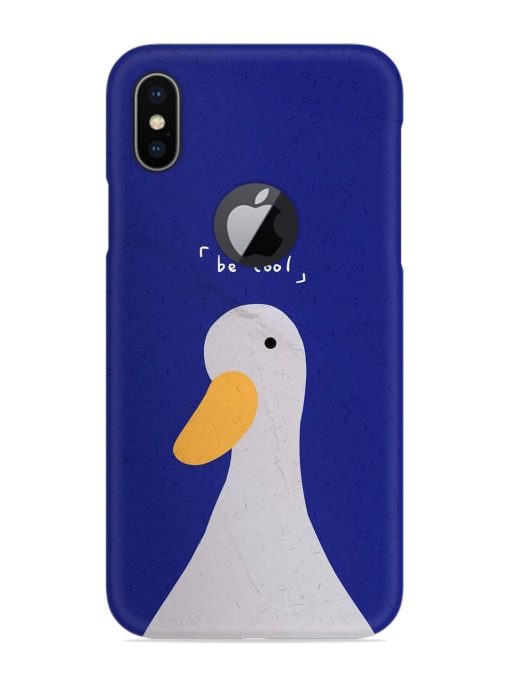 Be Cool Duck Snap Case for Apple Iphone X (Logo Cut)