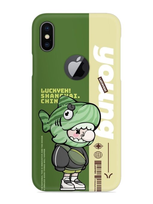 Young Snap Case for Apple Iphone X (Logo Cut)