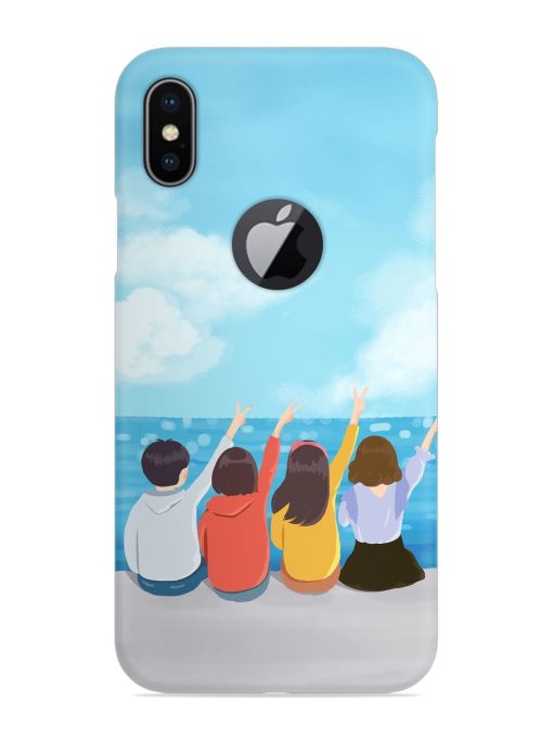 Happy Kids Snap Case for Apple Iphone X (Logo Cut)