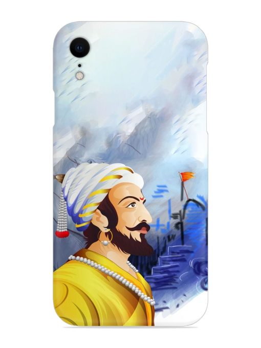 Shivaji Maharaj Color Paint Art Snap Case for Apple Iphone Xr