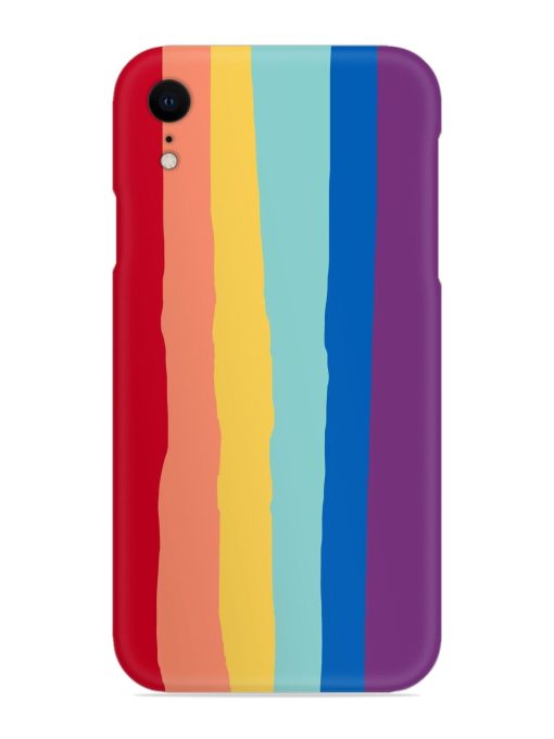 Rainbow Genuine Liquid Snap Case for Apple Iphone Xr