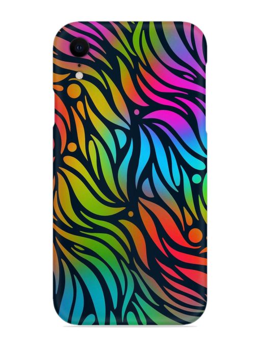 Abstract Leaf Design Snap Case for Apple Iphone Xr