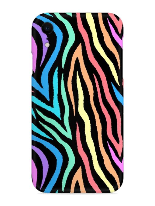 Colorful Abstract Zebra Snap Case for Apple Iphone Xr Zapvi