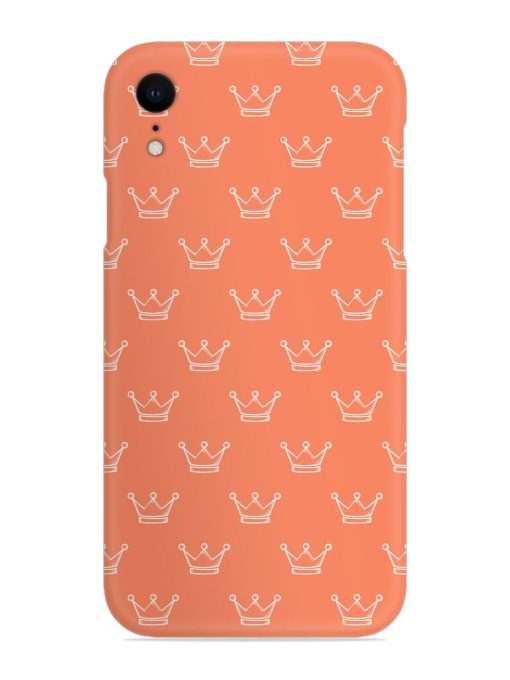 Hand Drawn Crown Snap Case for Apple Iphone Xr Zapvi