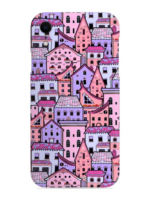 Seamless Pattern Houses Snap Case for Apple Iphone Xr Zapvi