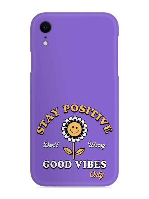 Retro Positive Flower Snap Case for Apple Iphone Xr