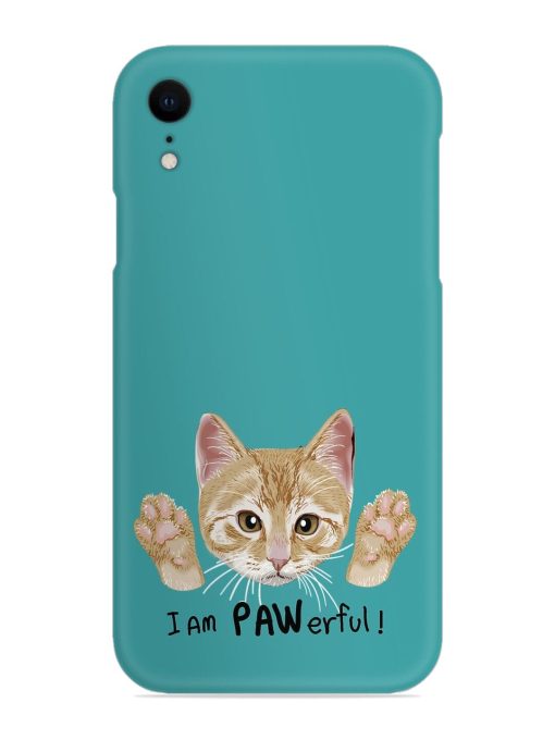 Typography Slogan Cat Snap Case for Apple Iphone Xr